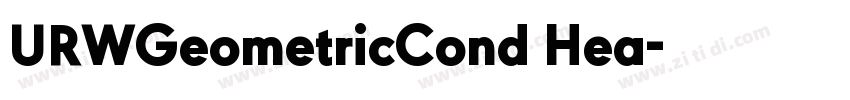 URWGeometricCond Hea字体转换